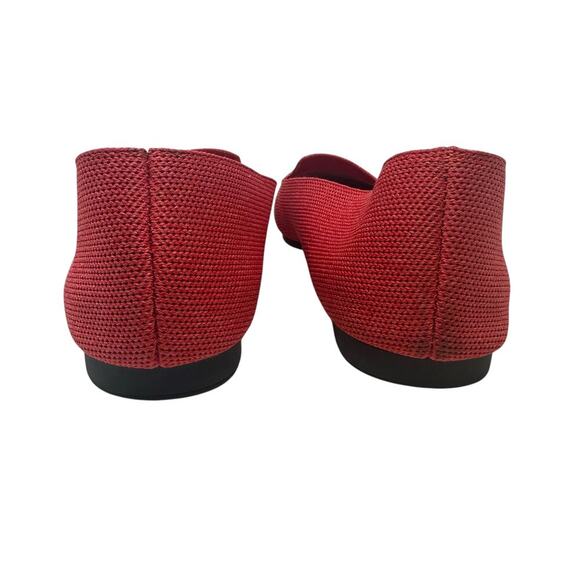 Vivaia Eillen Round-Toe Embroidered Flat Loafers in Ferrari Red Size 38 US 7 7.5 - Picture 7 of 12